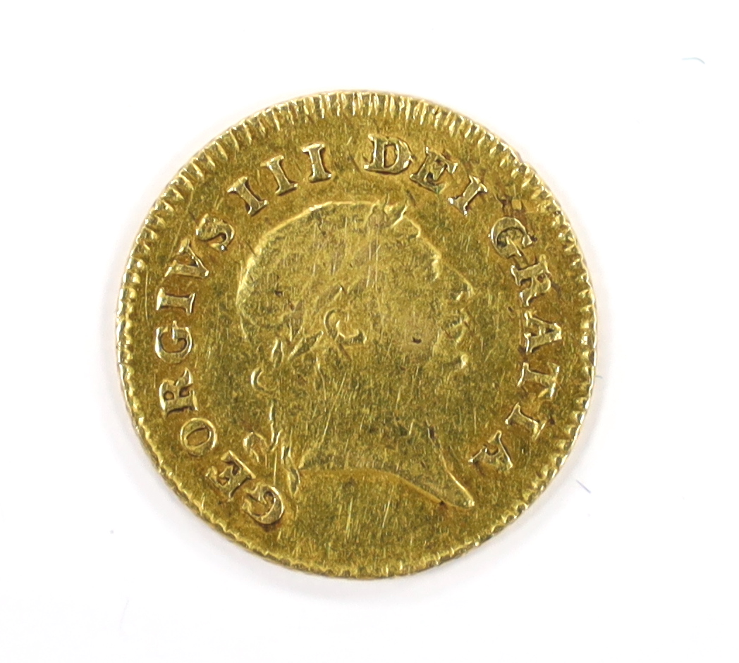 British gold coins, George III one third guinea 1806